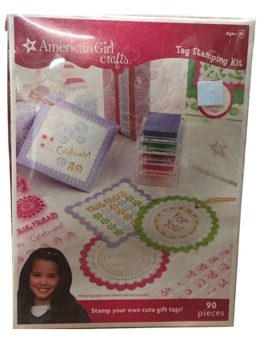 Stamping Kit American Girl Crafts Tag Stamping Kit 90 Pieces Ages 8+ DIY Gift Ta